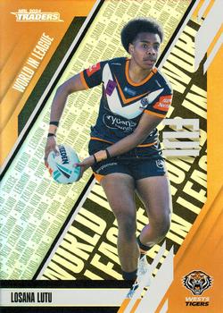 2024 NRL Traders Titanium - World In League Parallel #WLP53 Losana Lutu Front